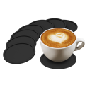 Heat resistant silicone rubber tea cup coaster set